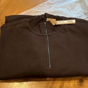 SKIMS Women's Brown Zip-Up Sweater